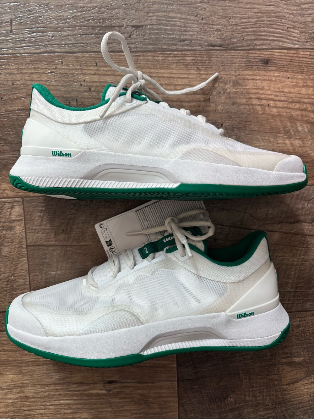 Wilson Intrigue Tour Tennis Shoes Womens 9 White Green NWT WRS334490